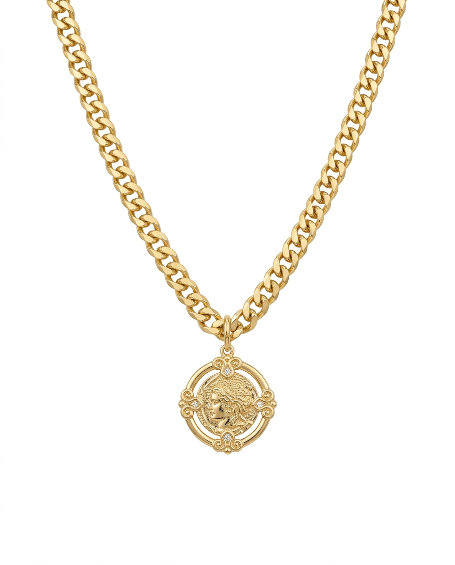 Collar Medalla Mujer