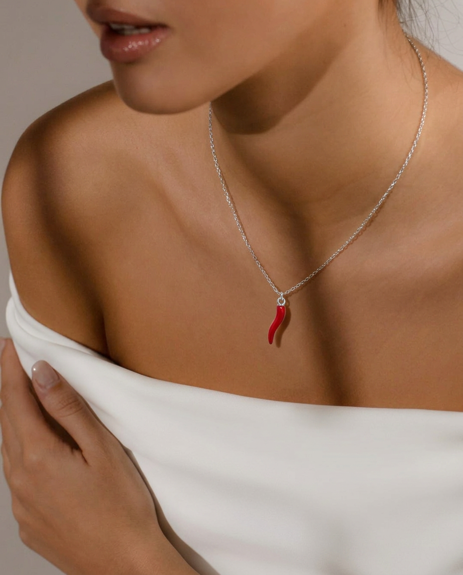 Collar Ají Silver