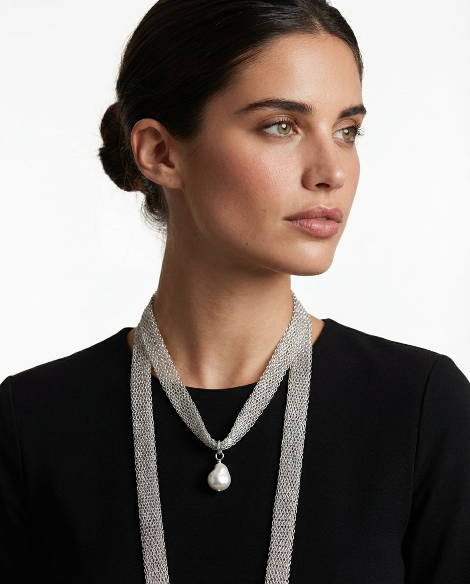Collar Malla Silver