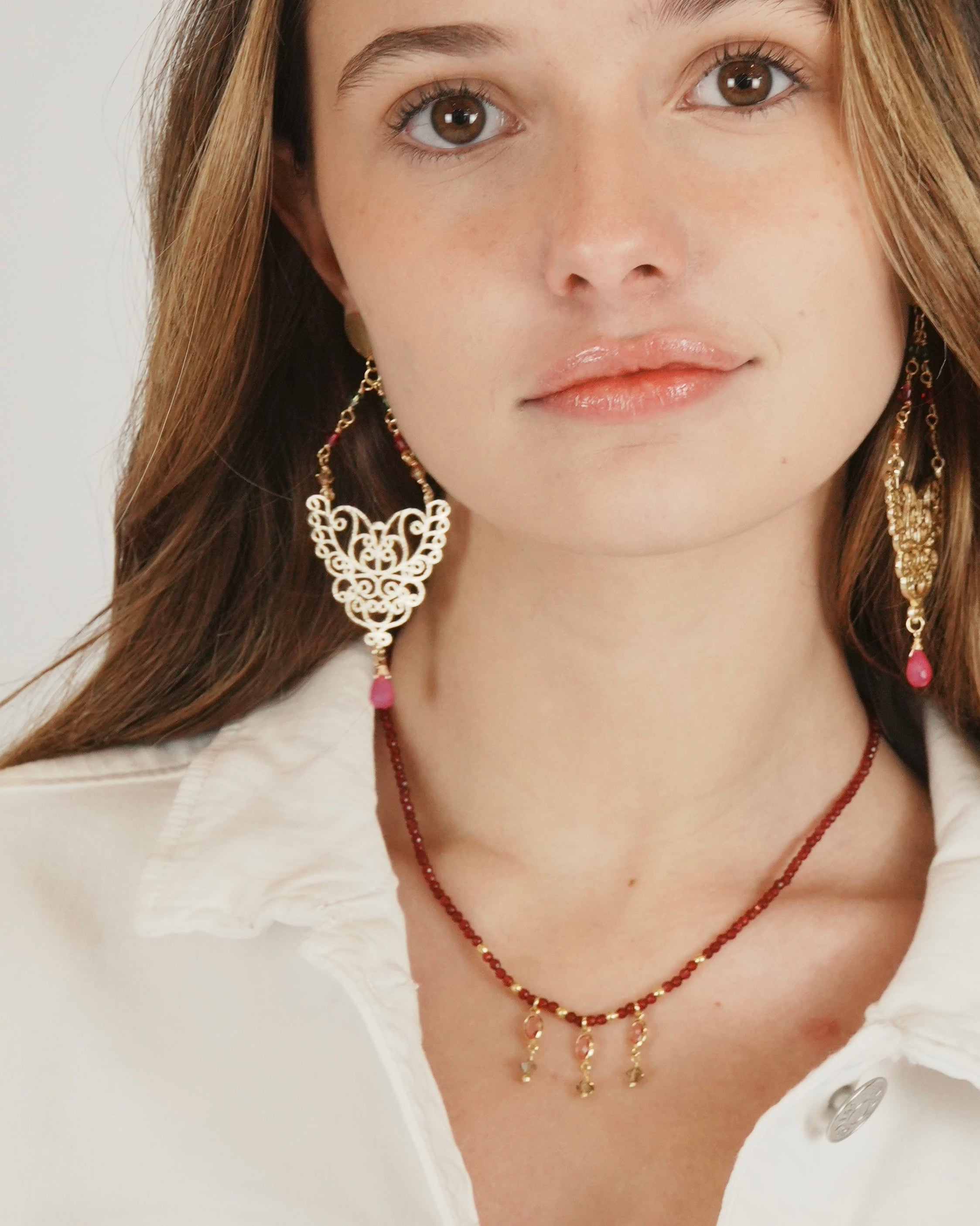 Collar Granates Oro