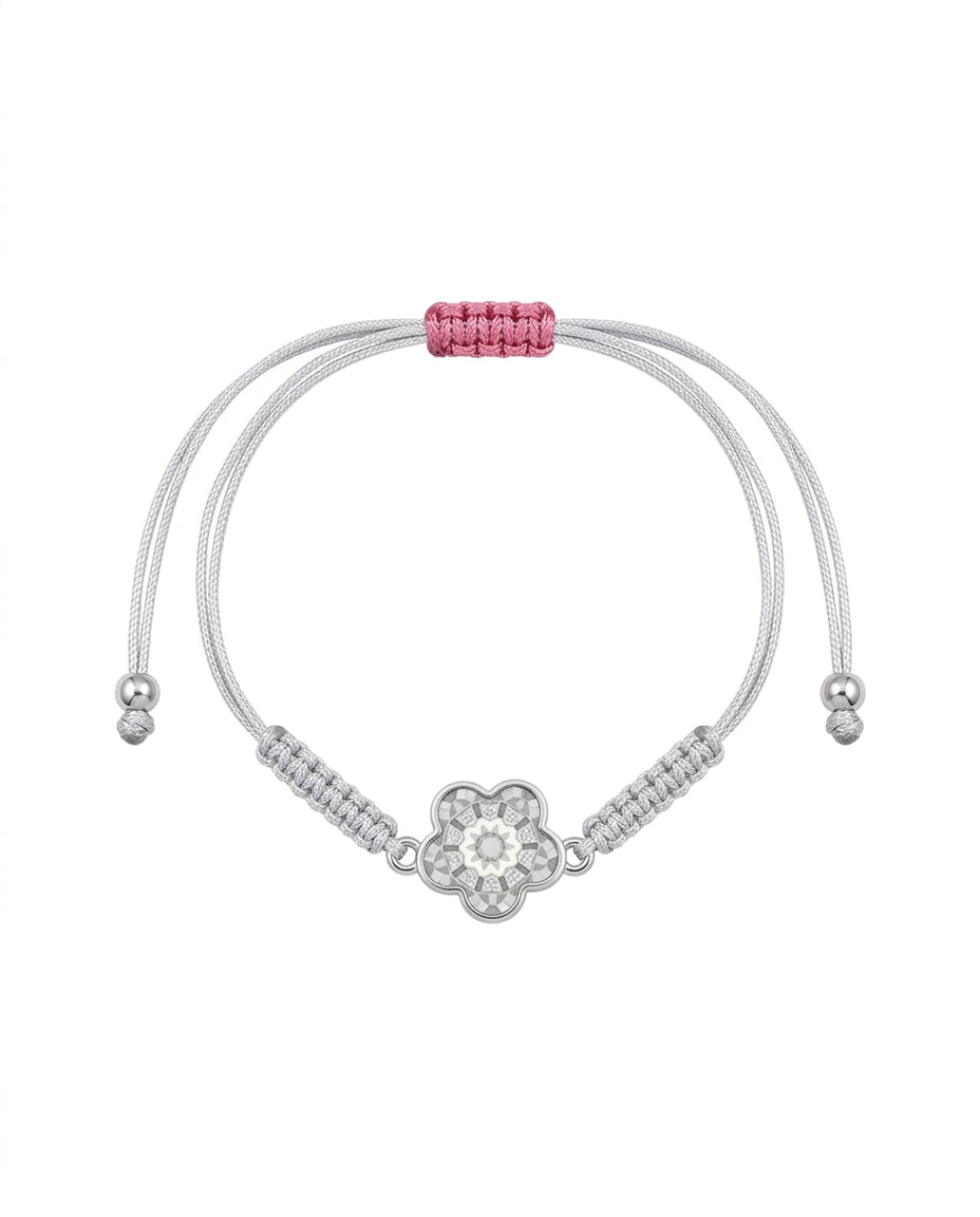 Pulsera Mándala Flor Silver