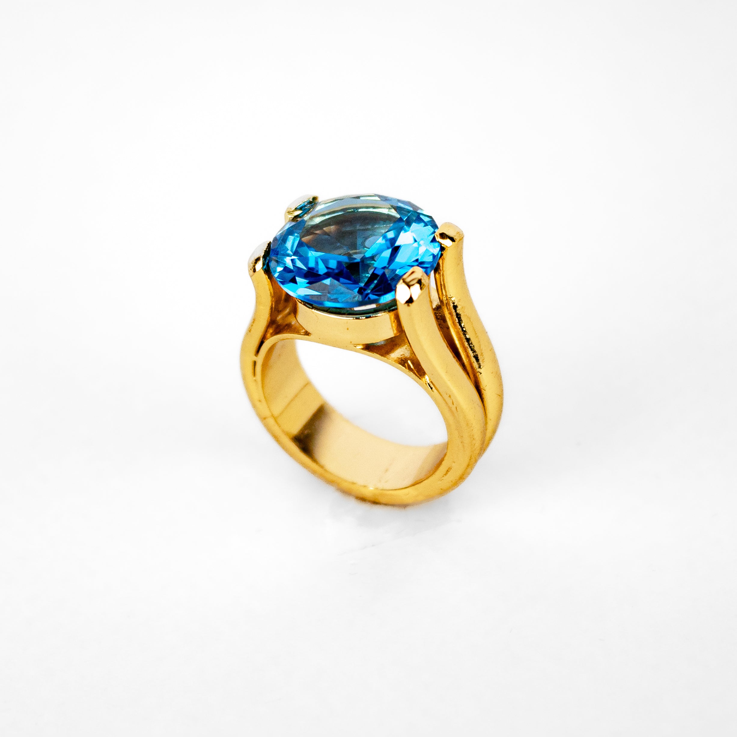 Anillo Circonita Azul