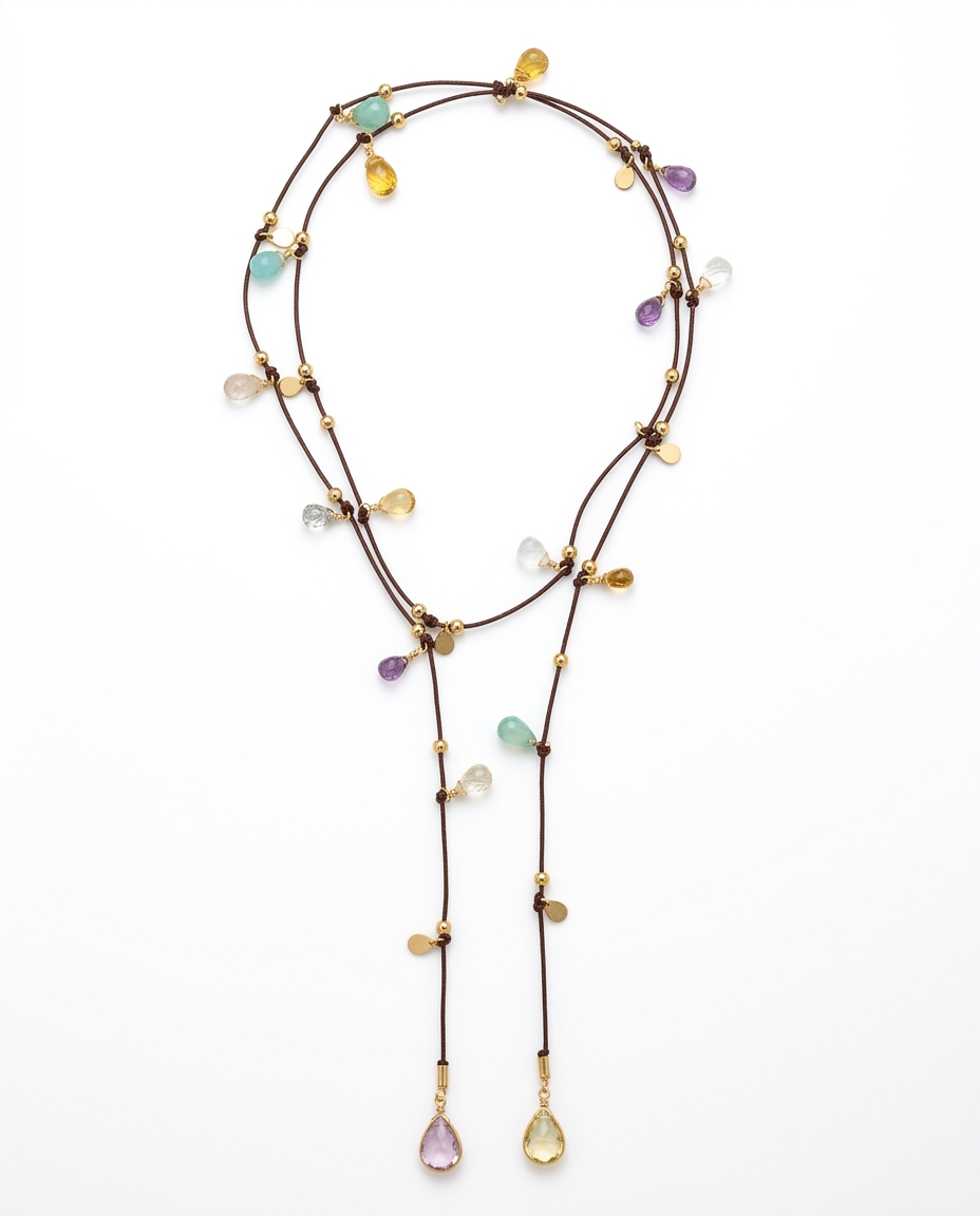 Collar Nudo Cuero