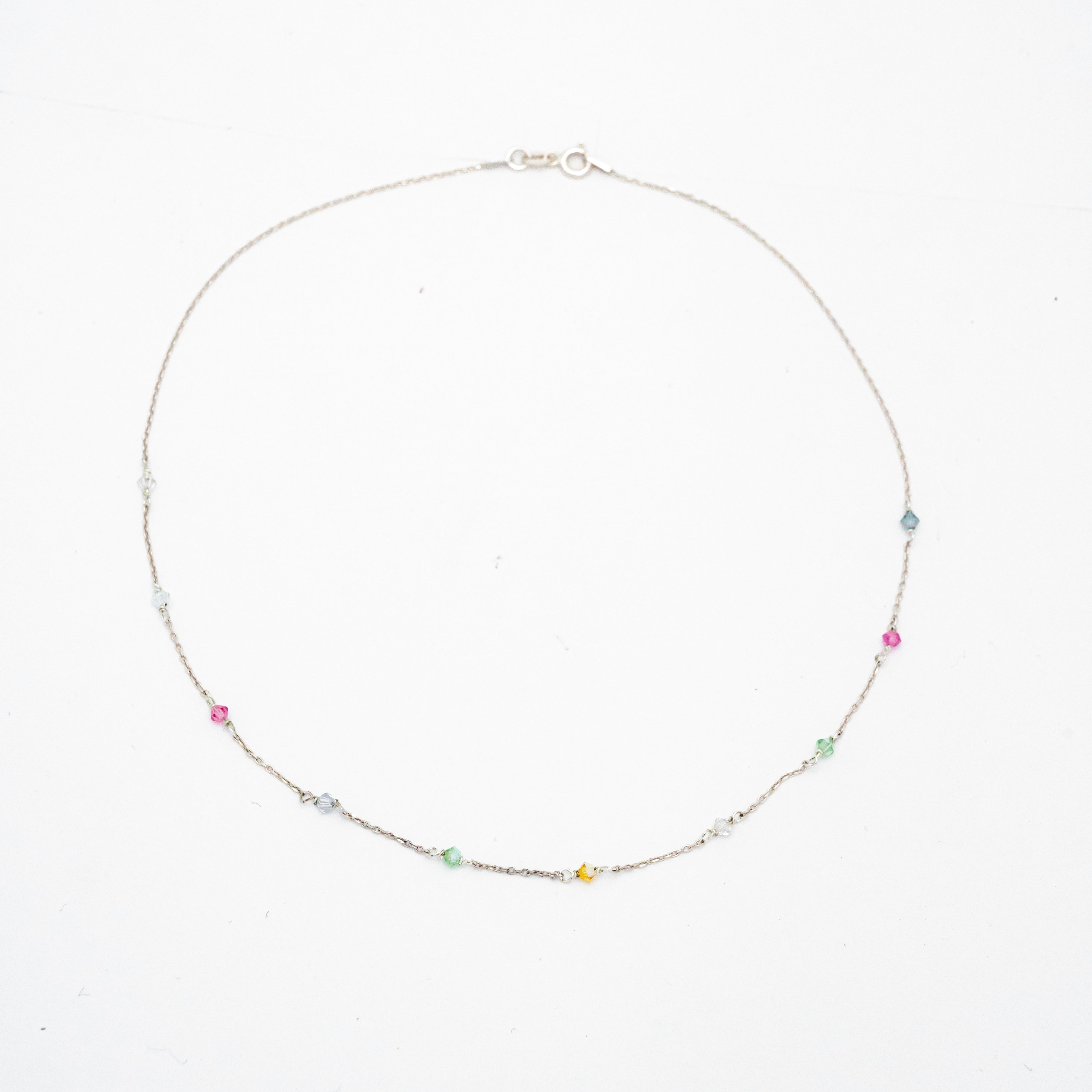 Collar Mini Swarovski Plata