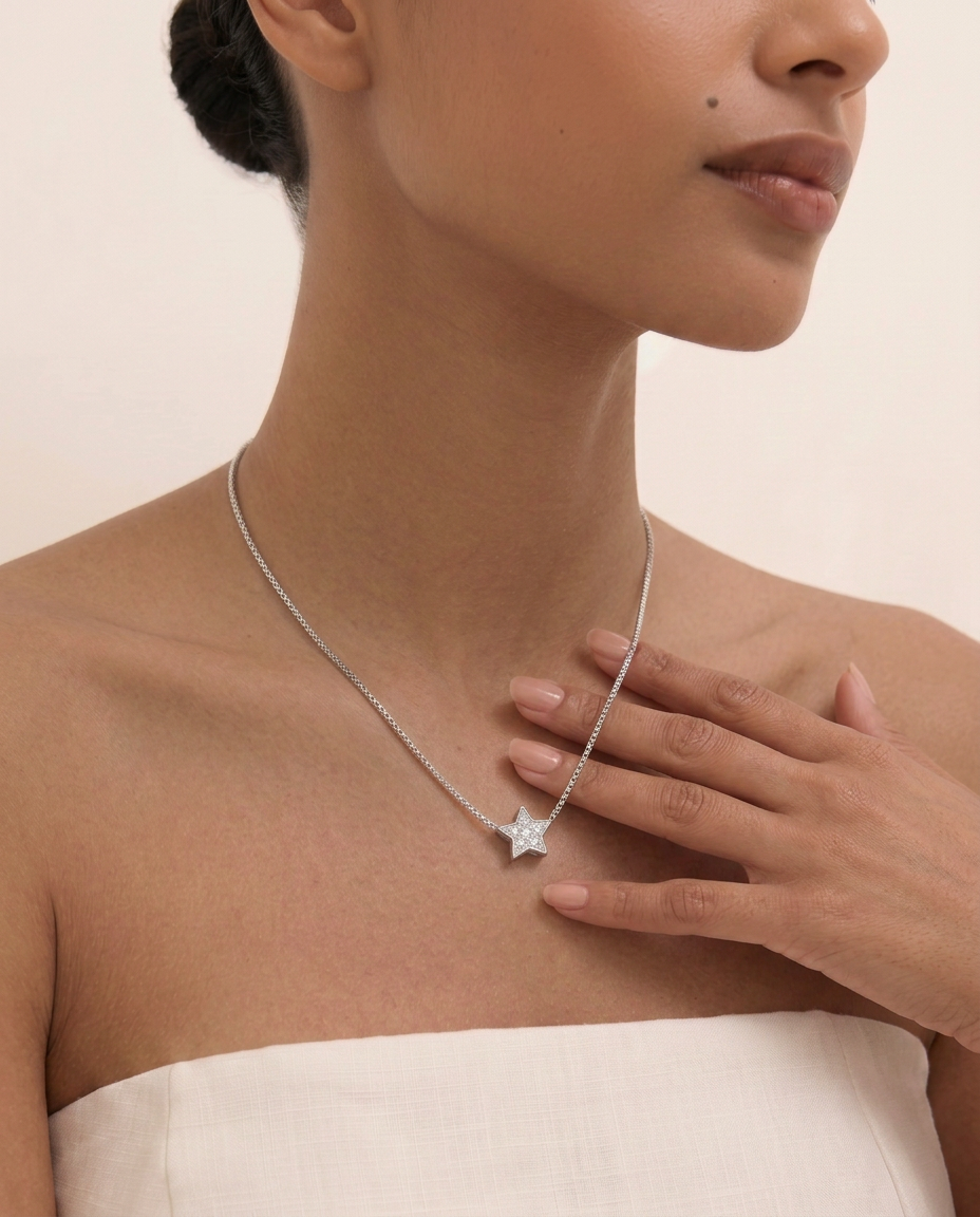 Collar Estrella Cubo