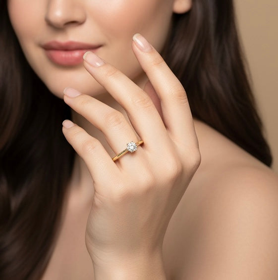 Anillo Solitario Gold
