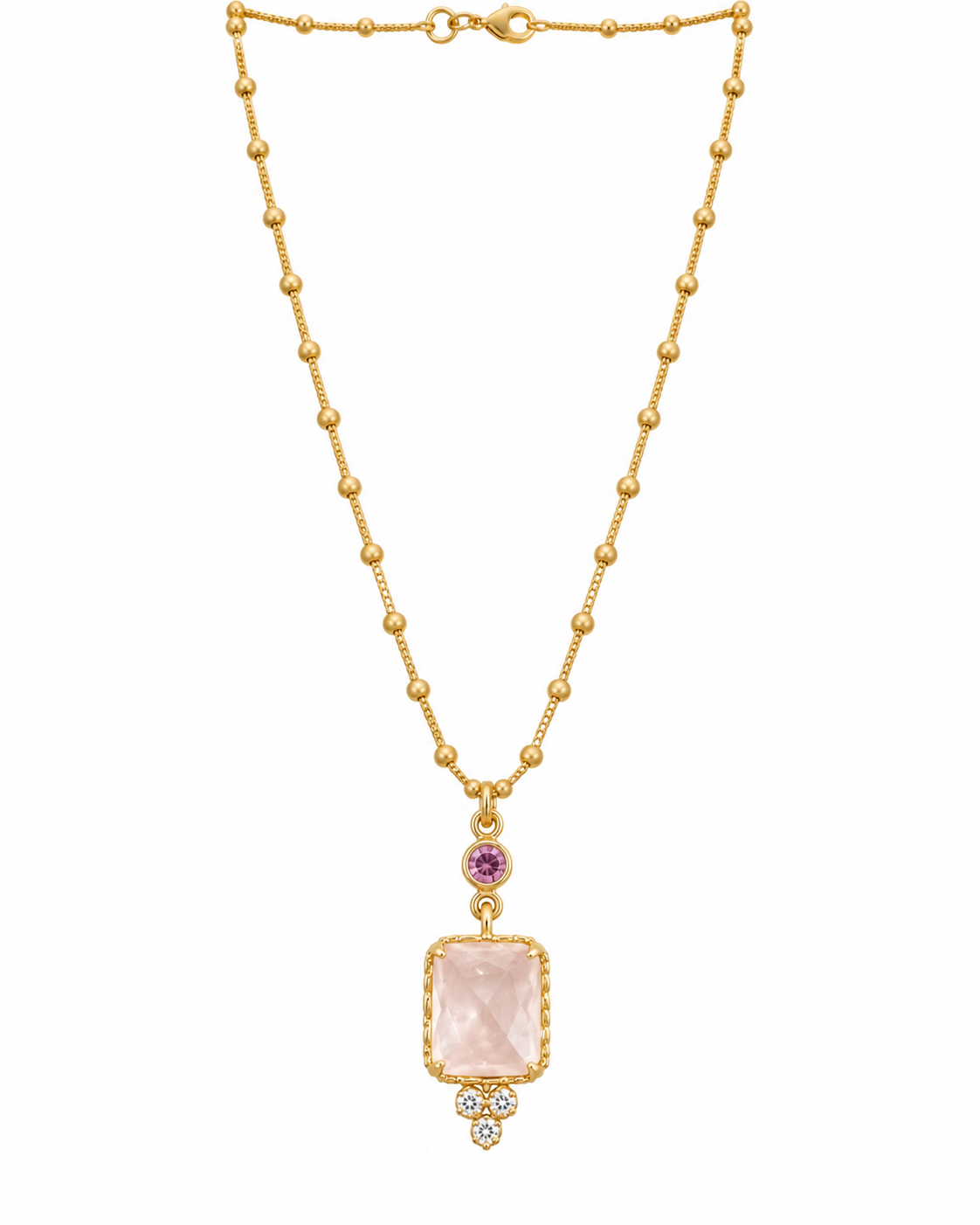 Collar Cuarzo Rosa