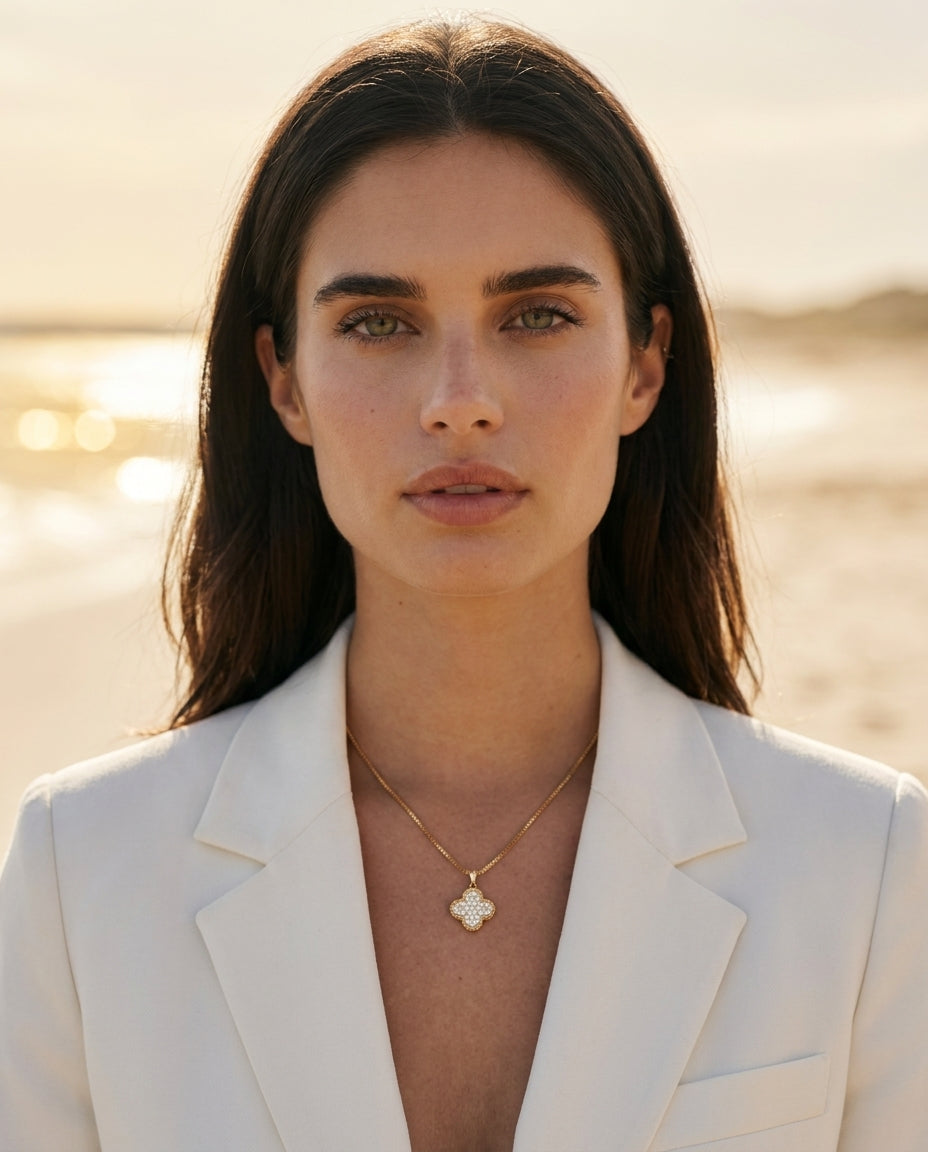 Collar Trébol Circonitas