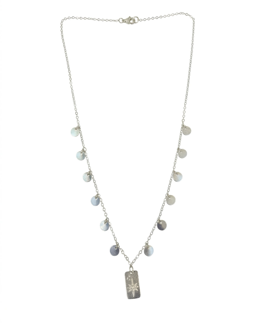 Collar Placas Silver