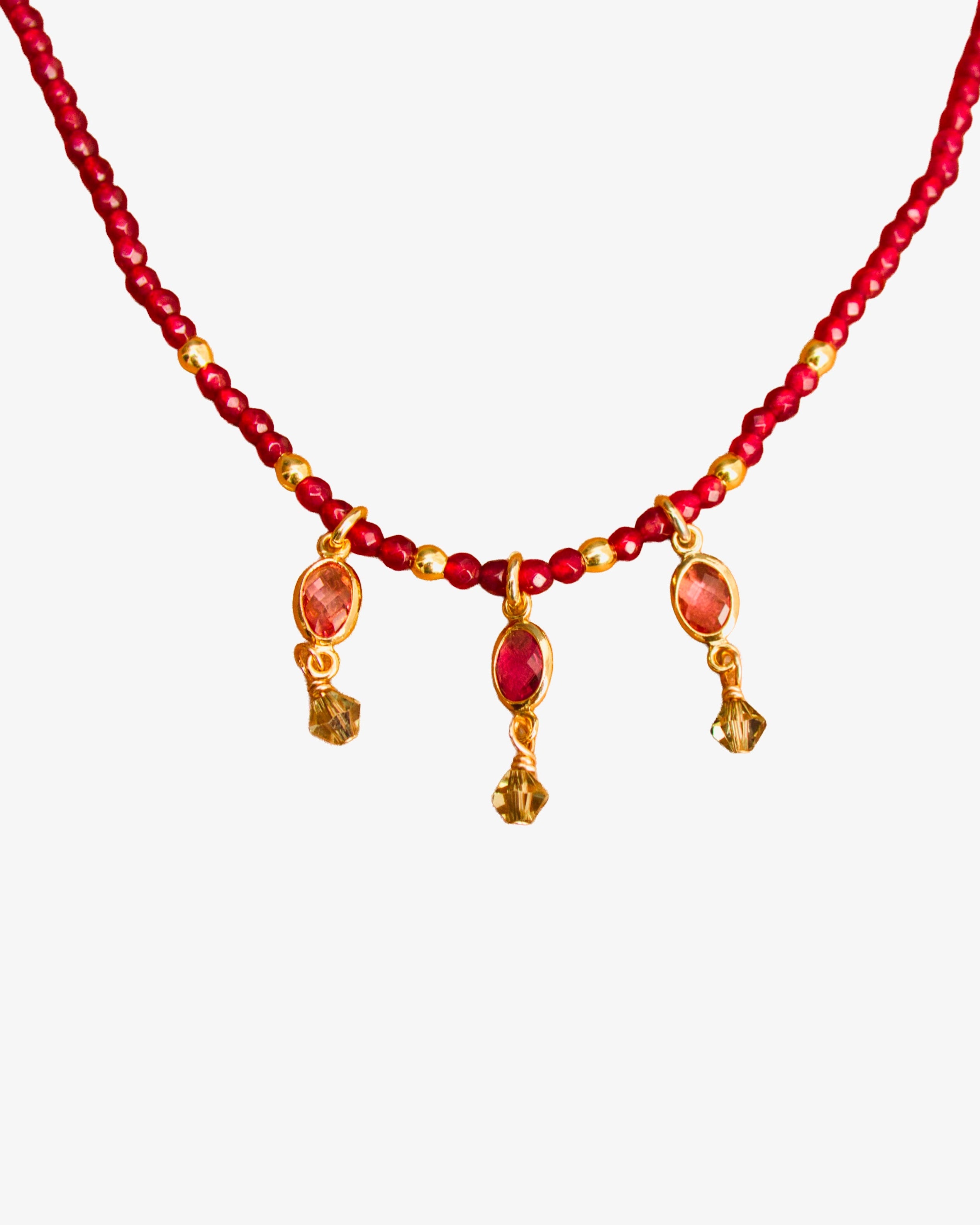 Collar Granates Oro