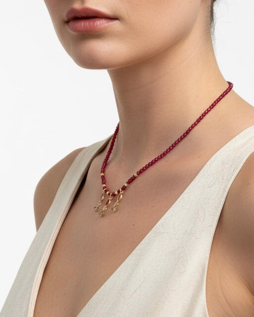 Collar Granates Oro