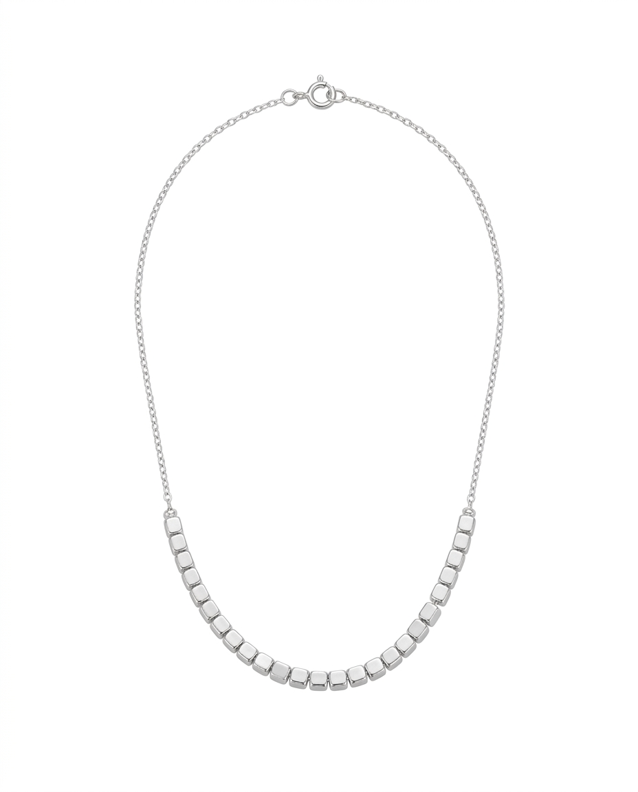 Collar Cubos Plata