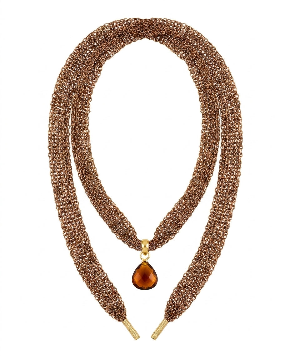 Collar Malla Cobre