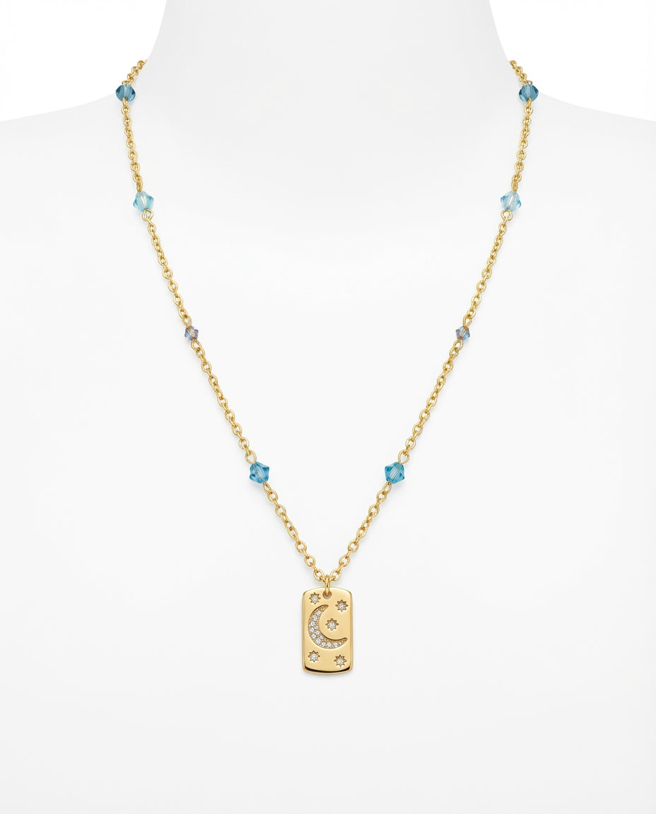 Collar Placa Luna