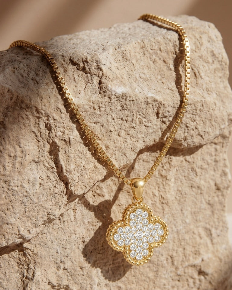 Collar Trébol Circonitas