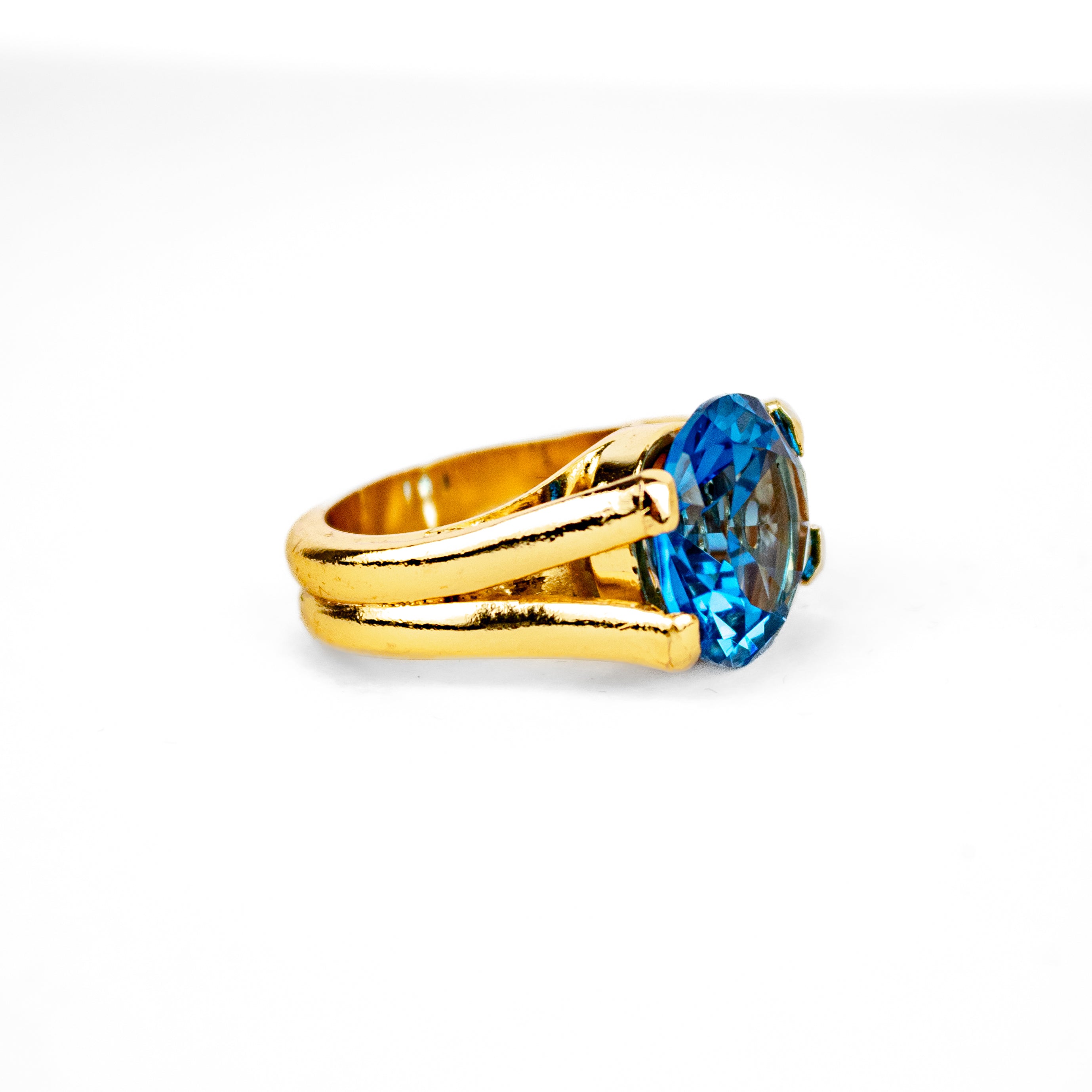 Anillo Circonita Azul