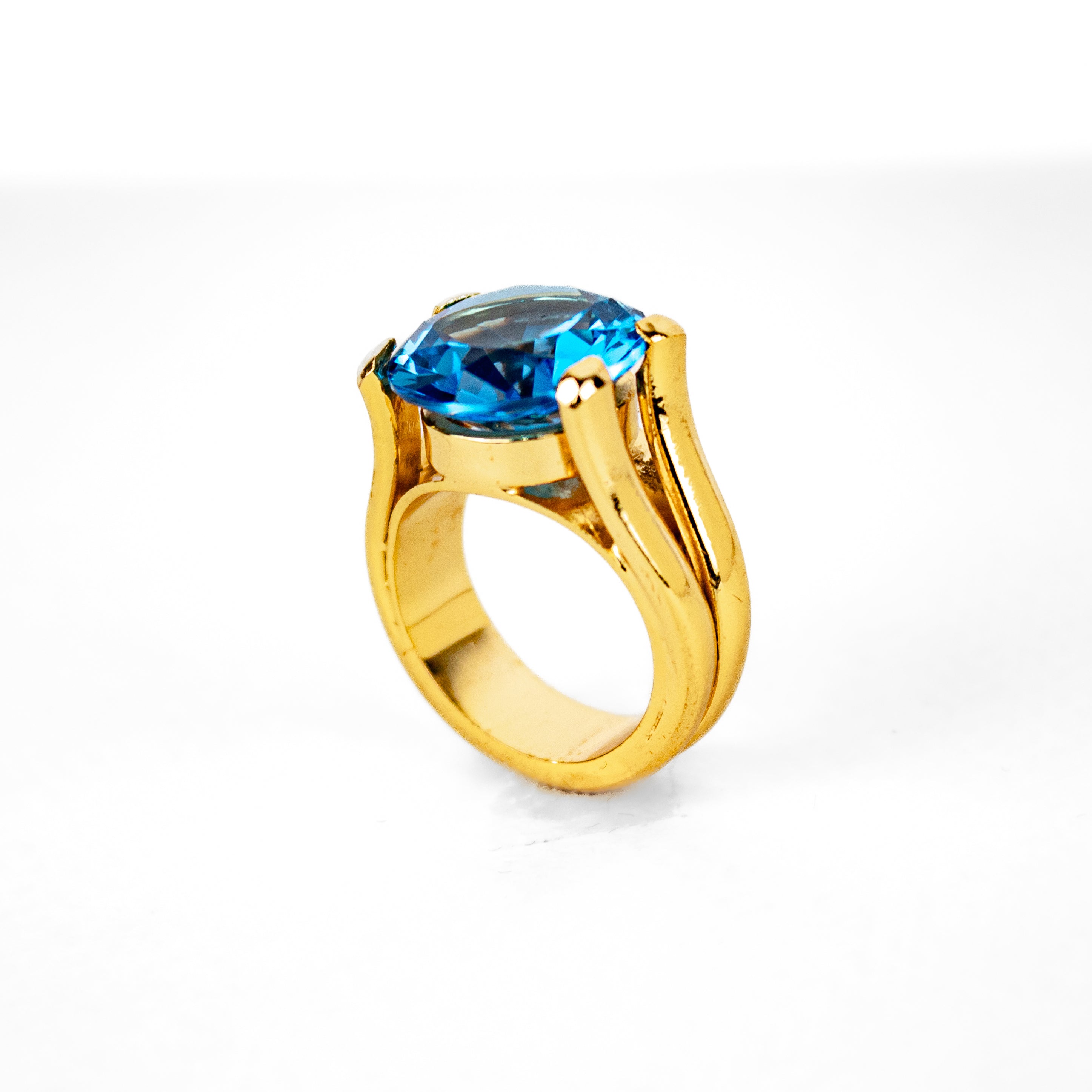 Anillo Circonita Azul