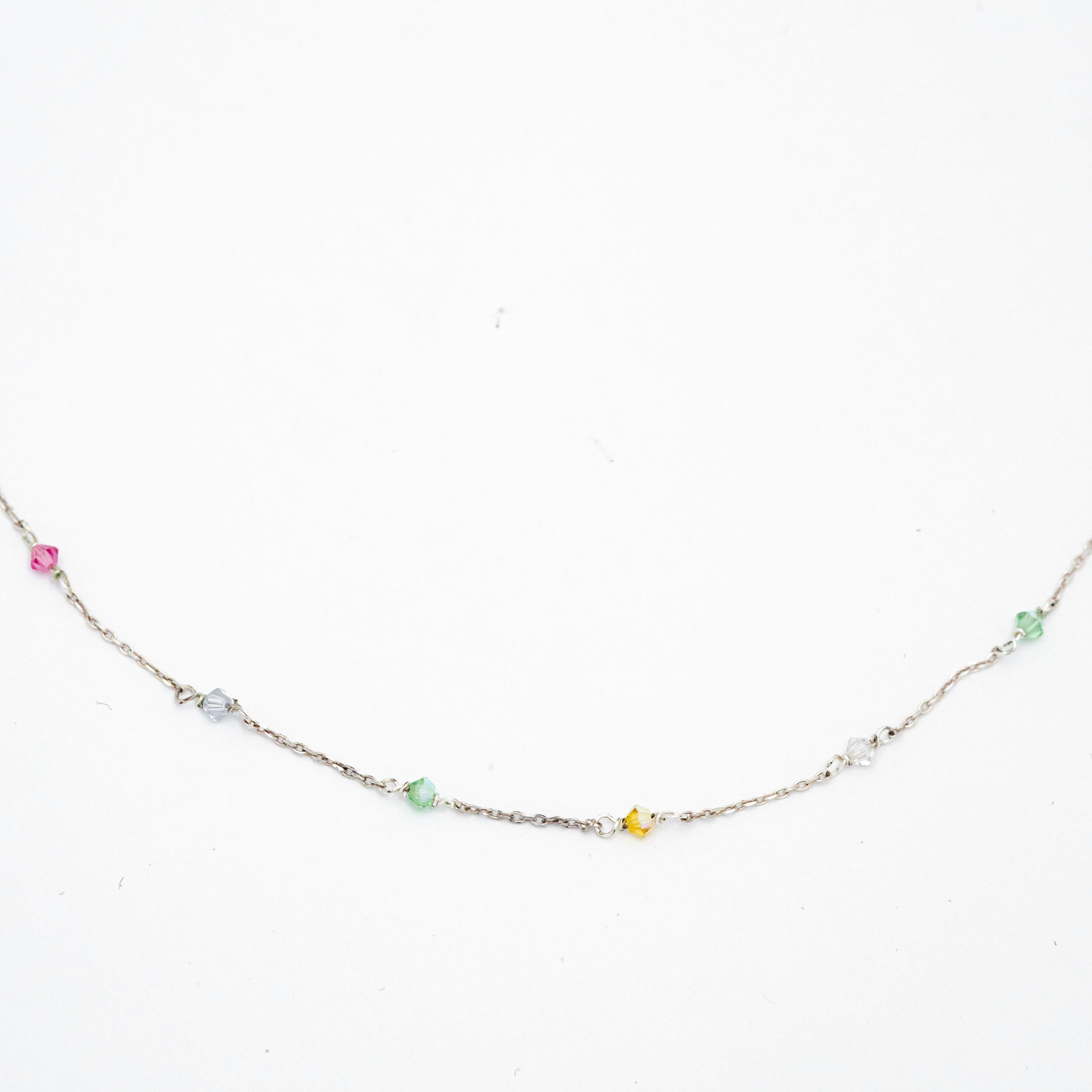 Collar Mini Swarovski Plata