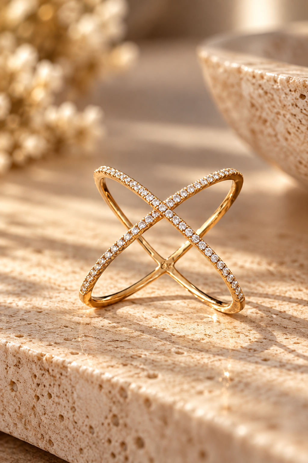 Anillo Cruzado Oro 18k