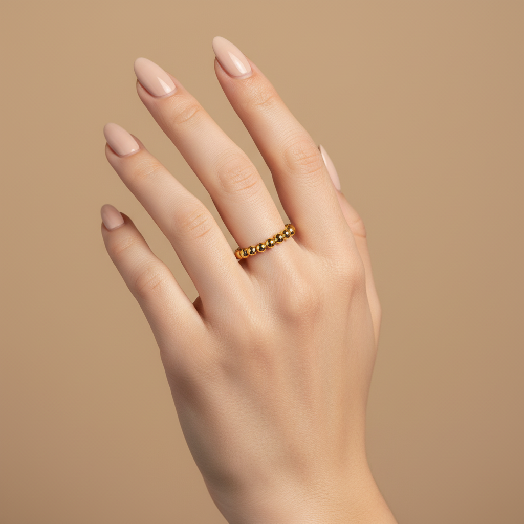 Anillo Bolitas Oro