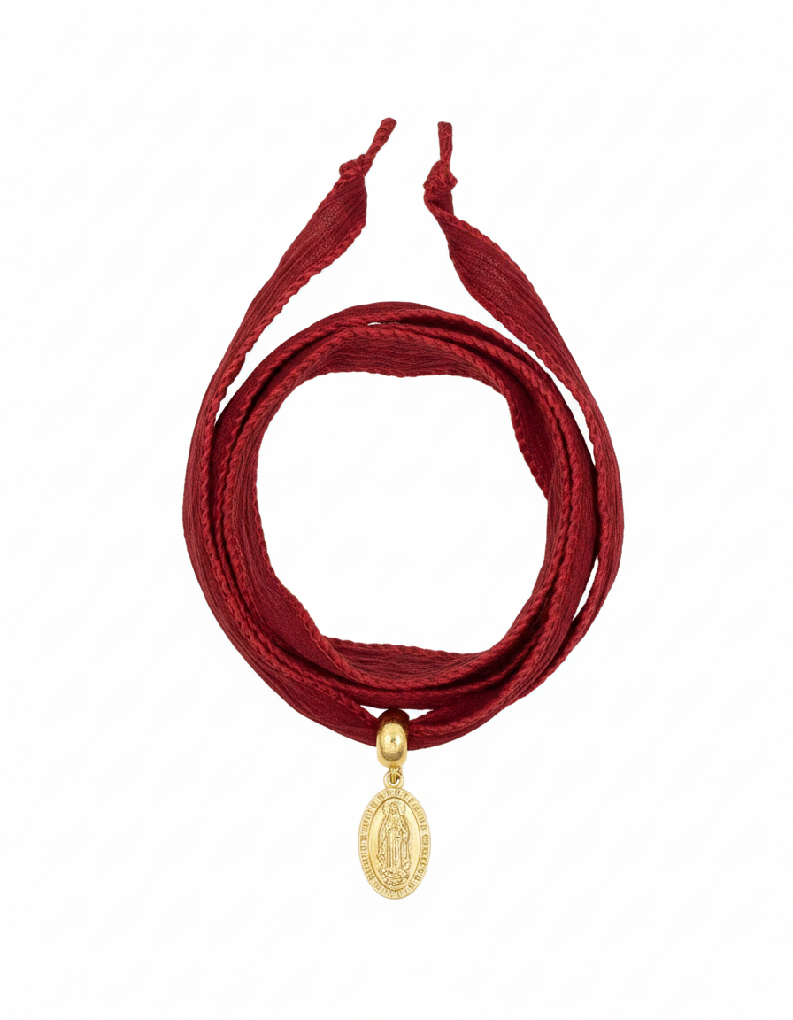 Pulsera Seda Roja