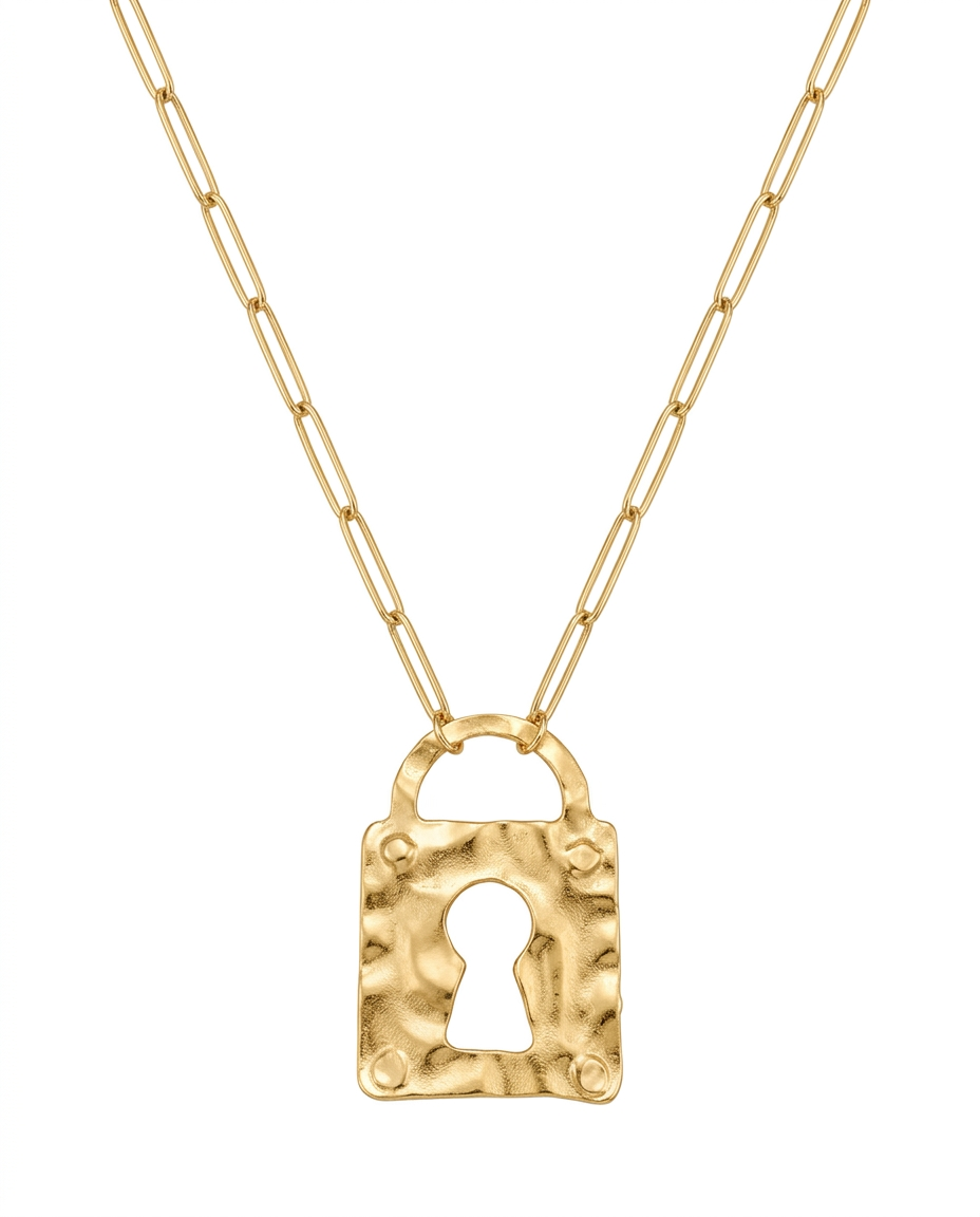 Collar Candado Oro