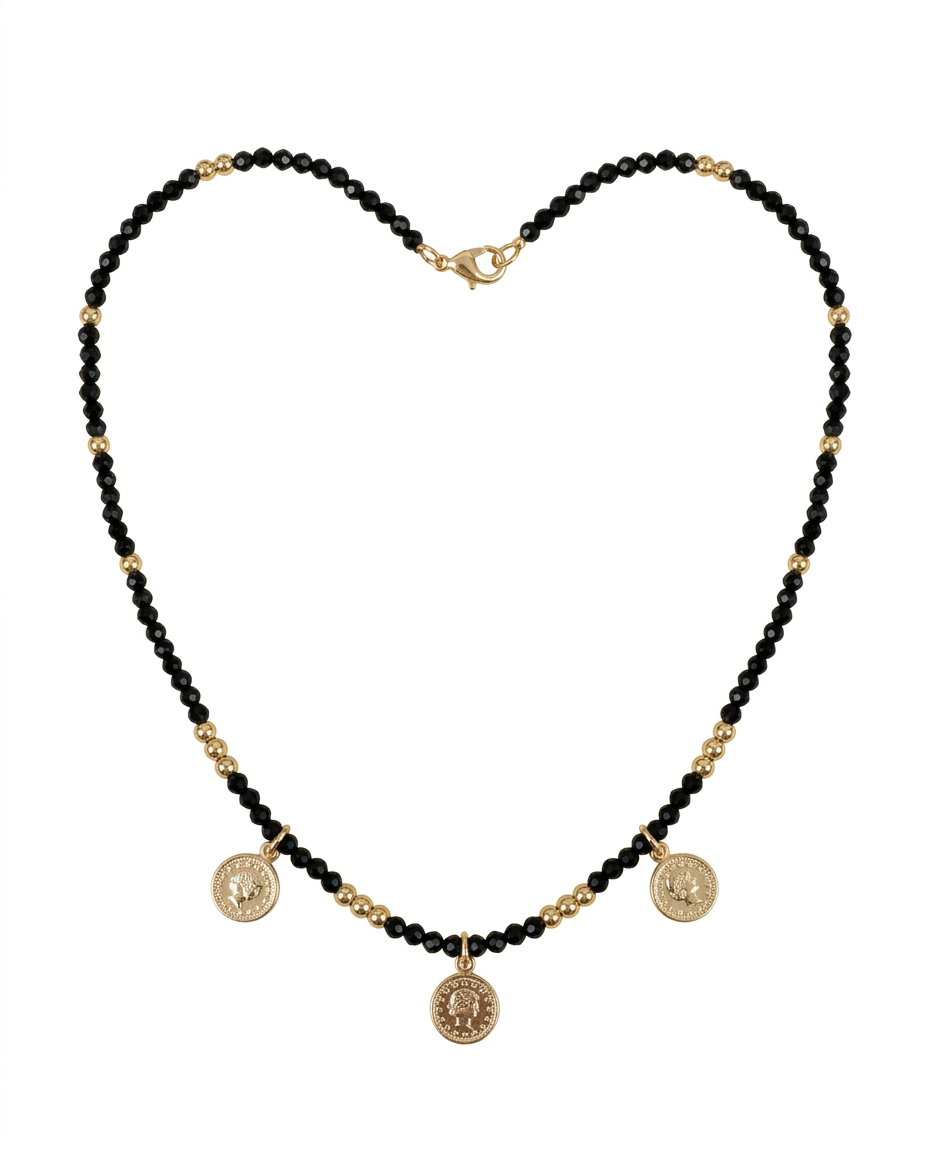 Collar Ónix Monedas