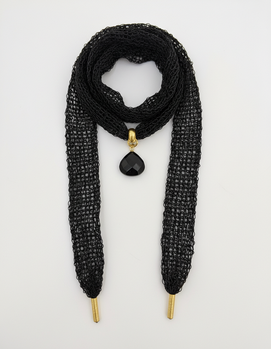 Collar Malla Negro