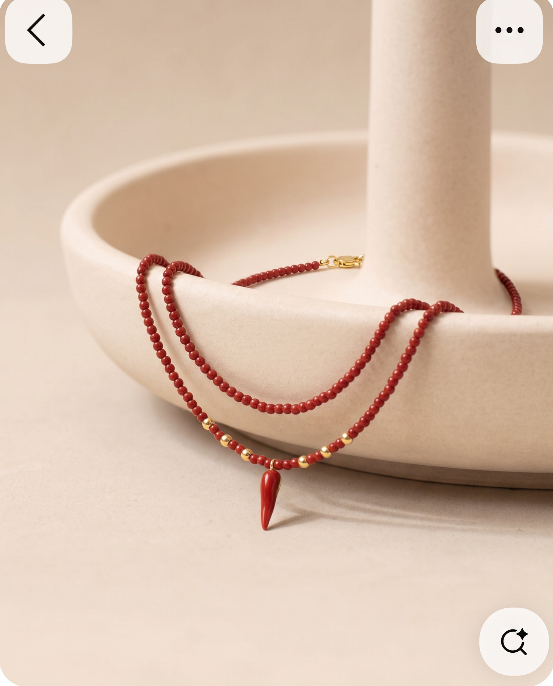 Collar Coral Ají