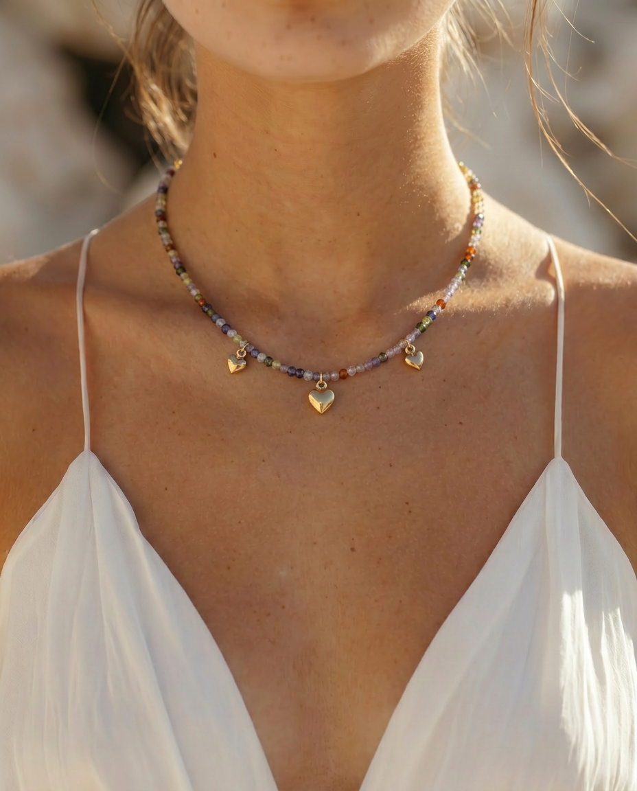 Collar Circones Facetados