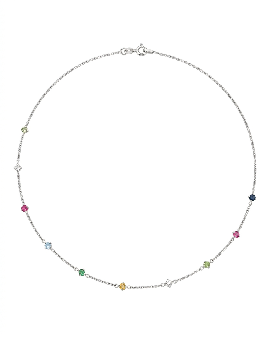 Collar Mini Swarovski Plata