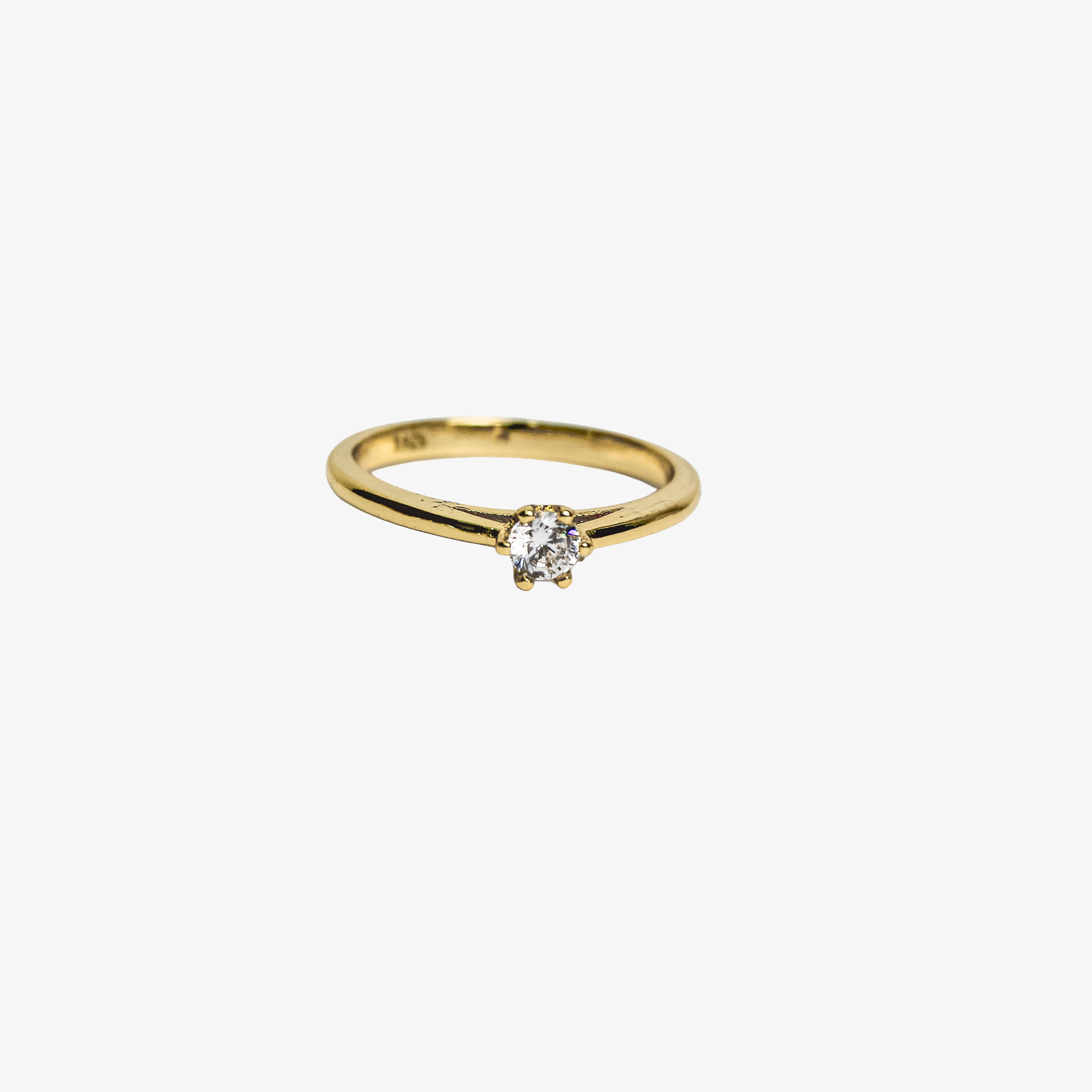 Anillo Solitario Gold
