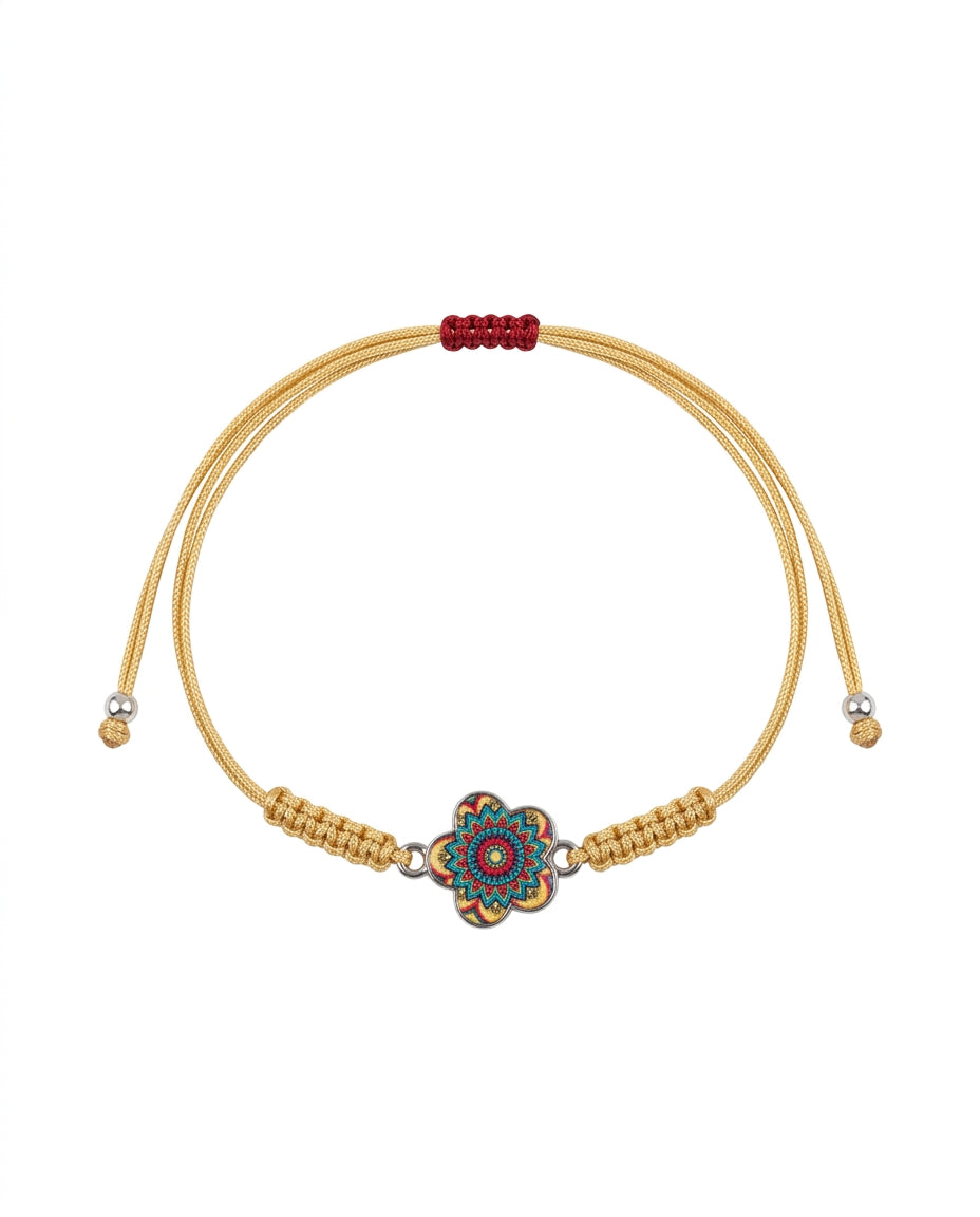 Pulsera Mándala Flor Silver