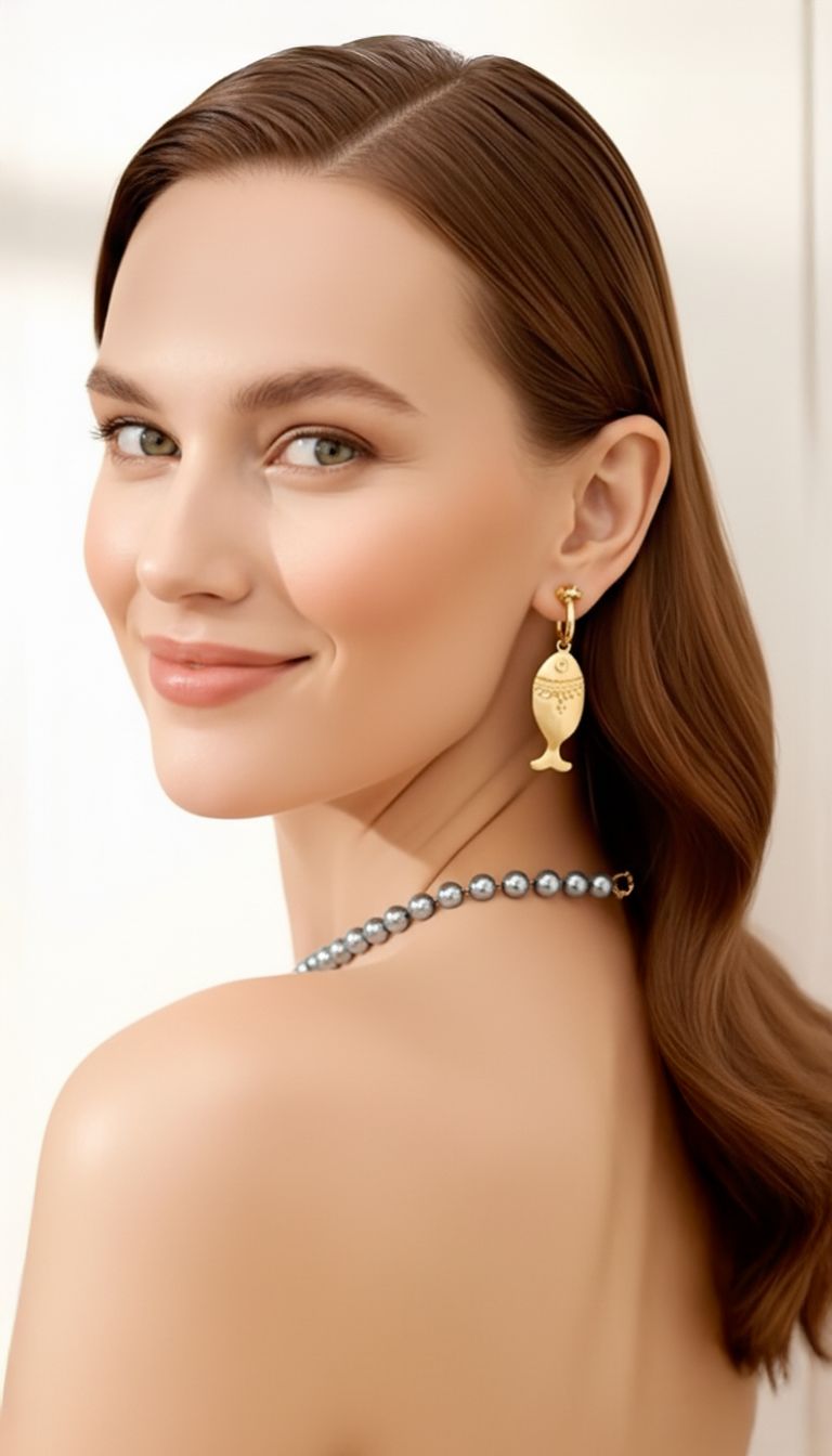 Aros Pez Aqua Gold
