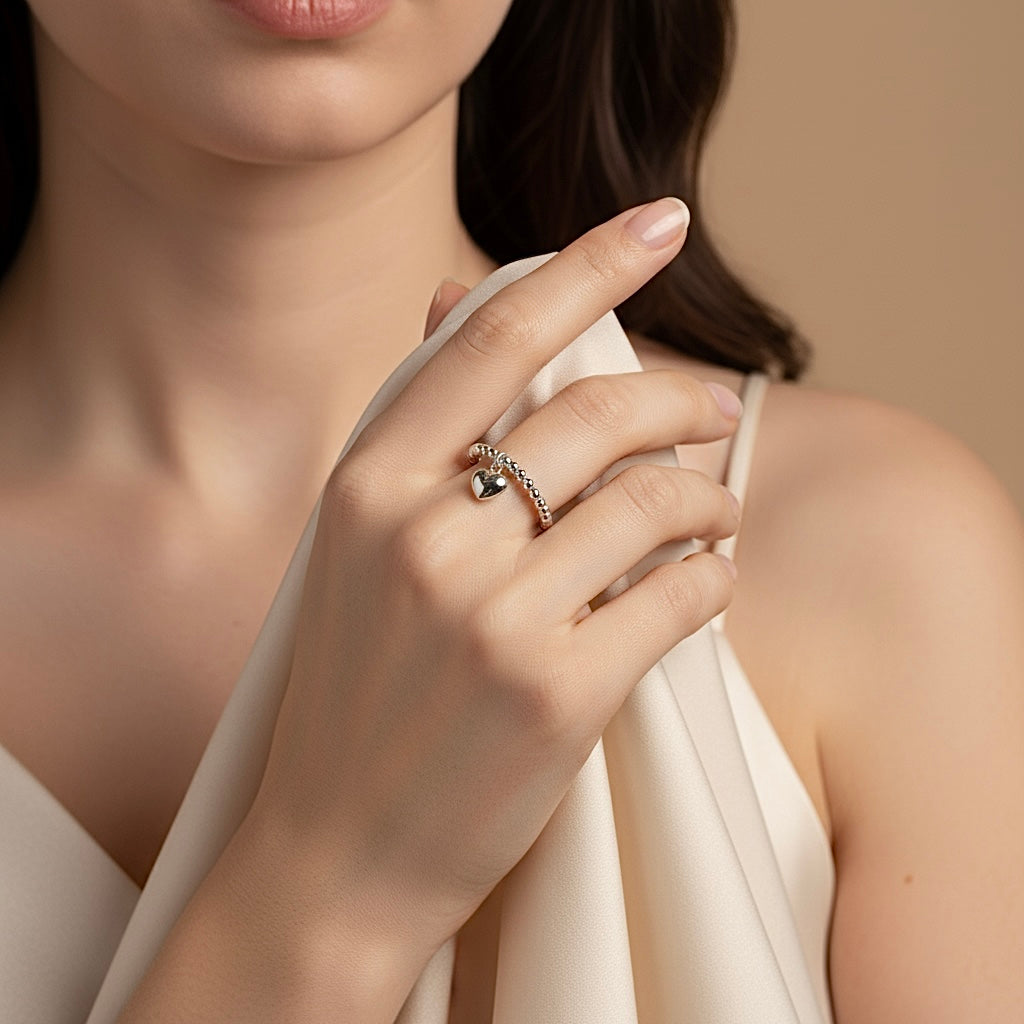 Anillo Bolita Corazon