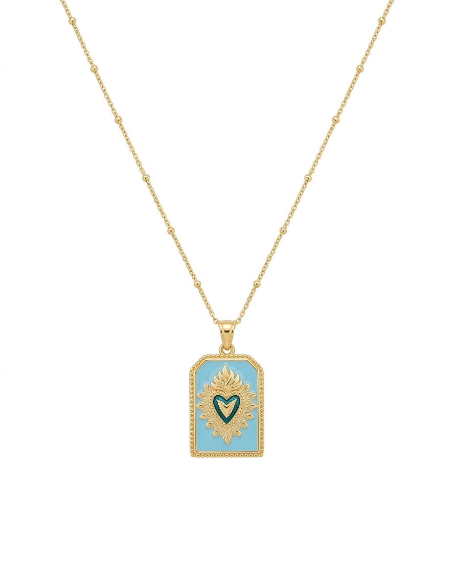 Collar Escapulario Corazón