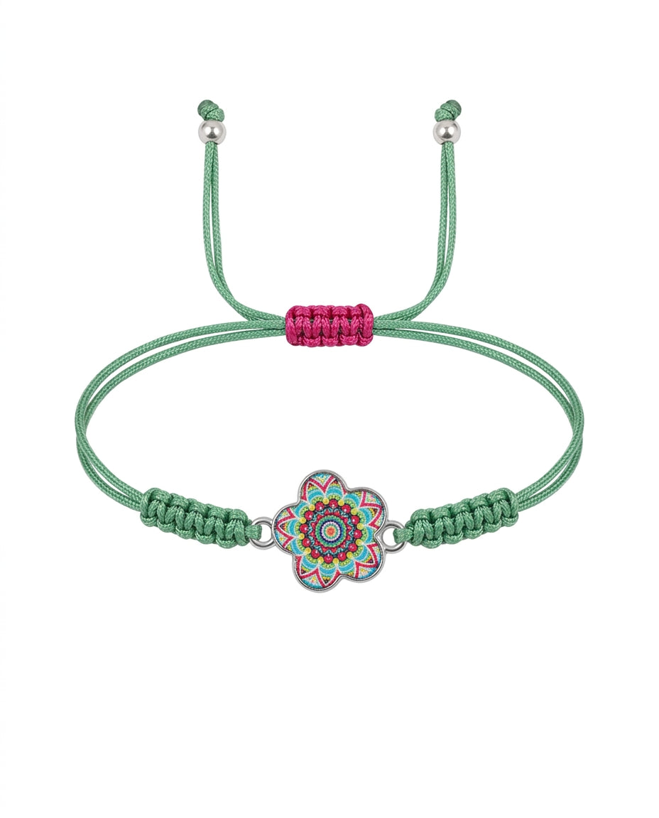Pulsera Mándala Flor Silver