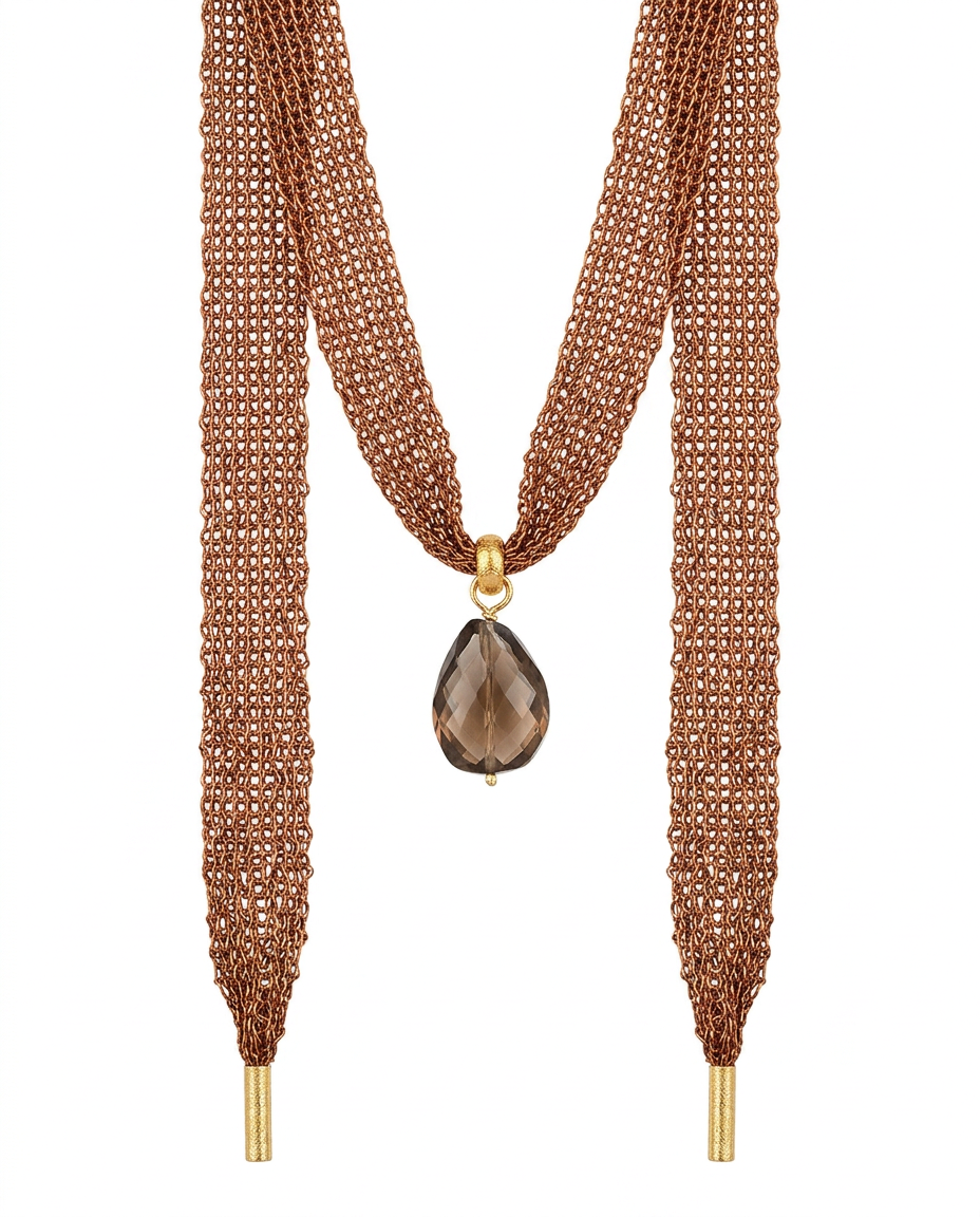 Collar Malla Cobre