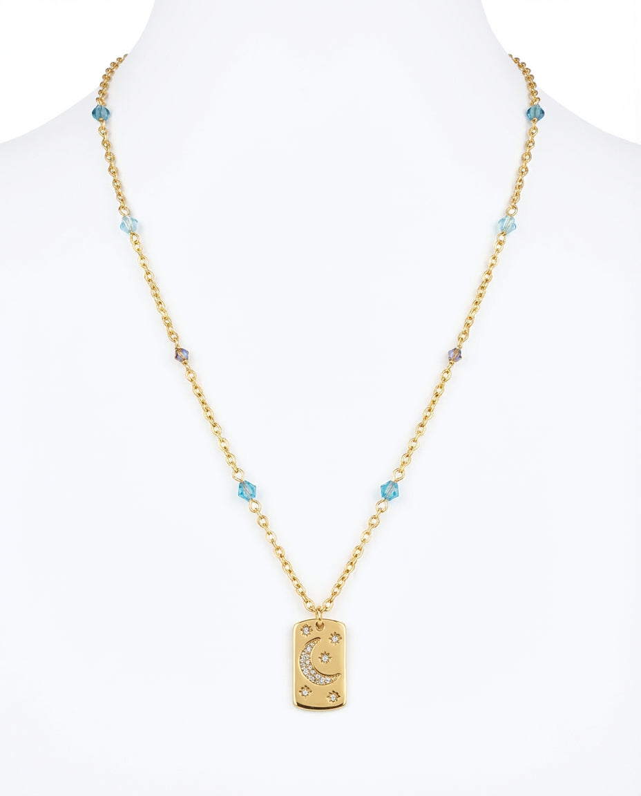 Collar Placa Luna