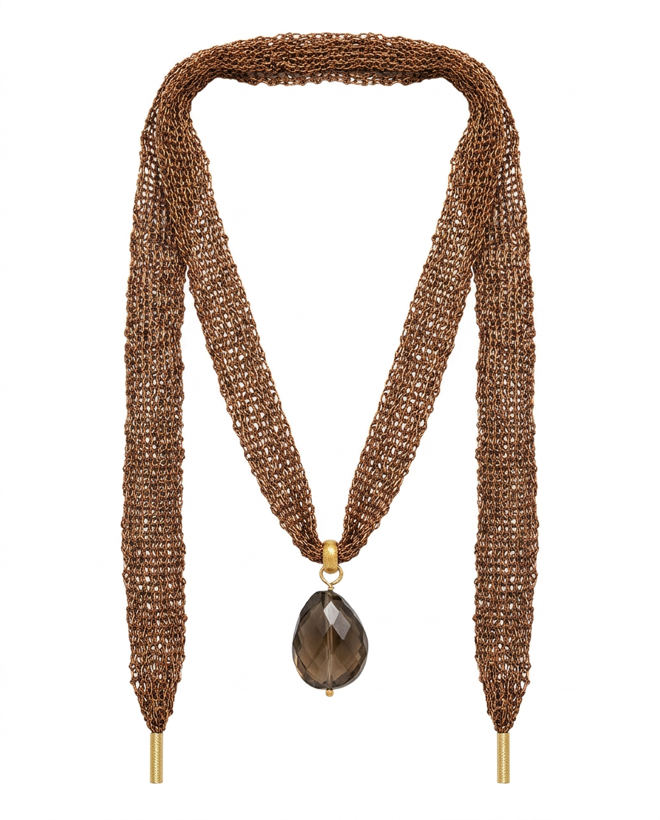 Collar Malla Cobre