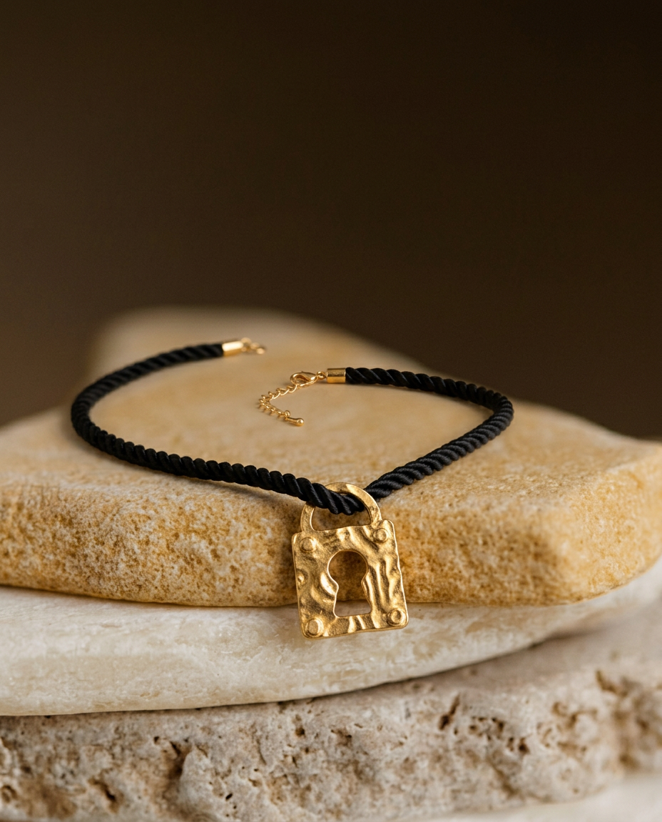 Collar Candado Cordón