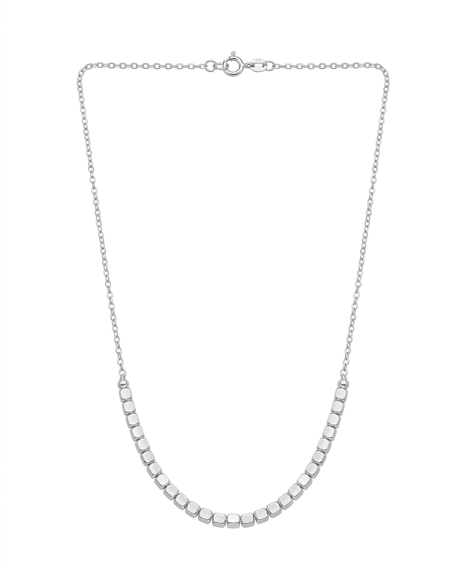 Collar Cubos Plata