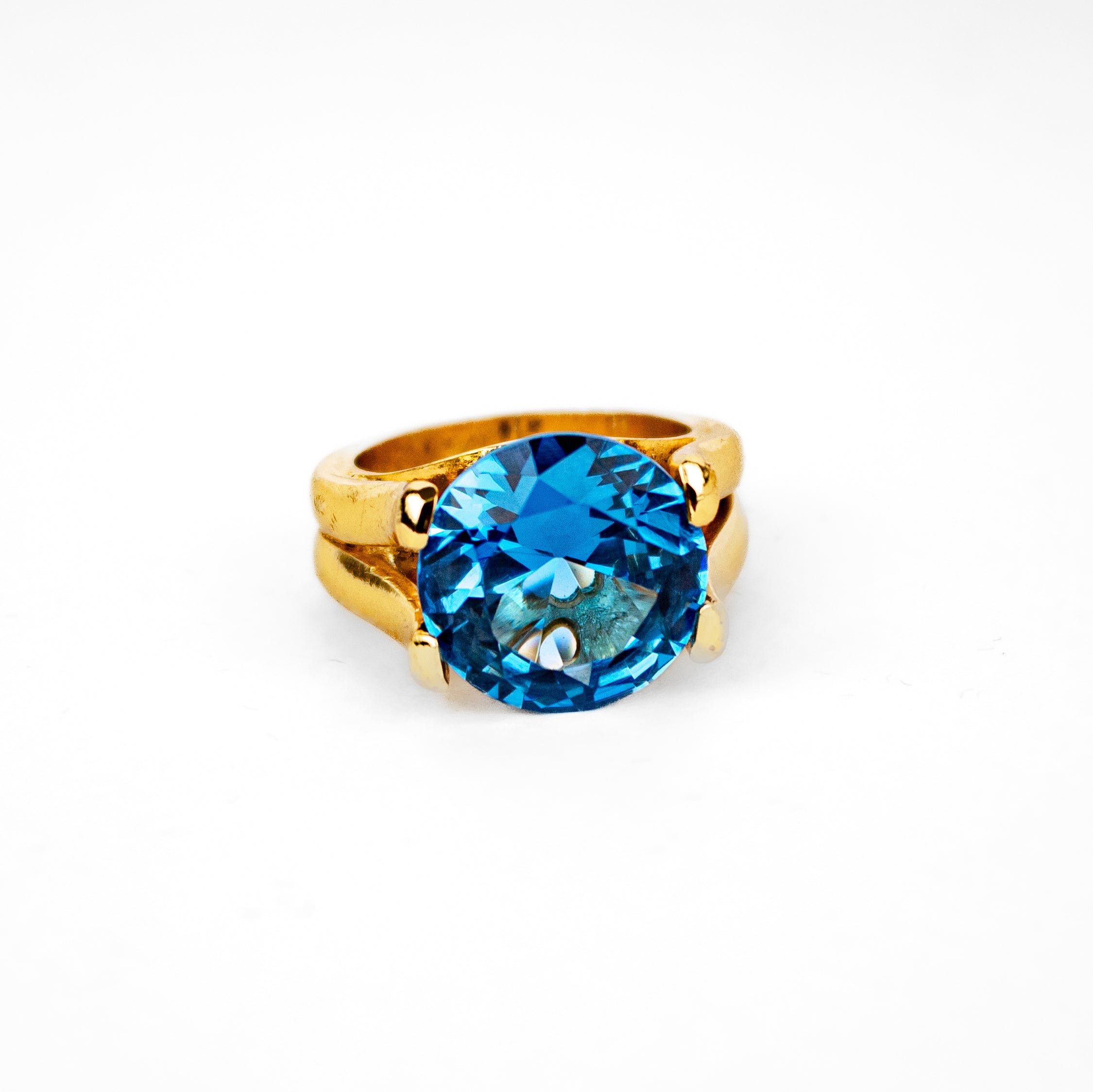 Anillo Circonita Azul