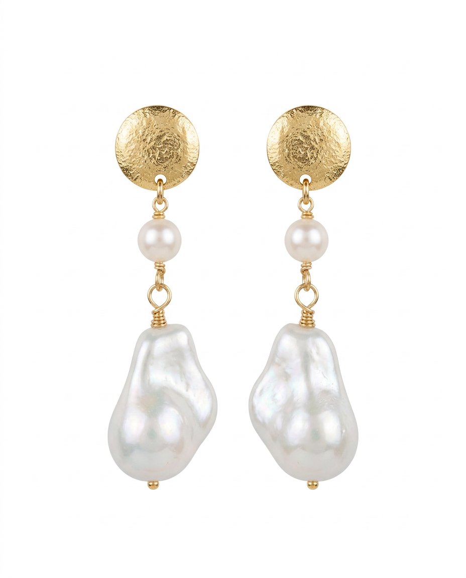 Aros Doble Perla