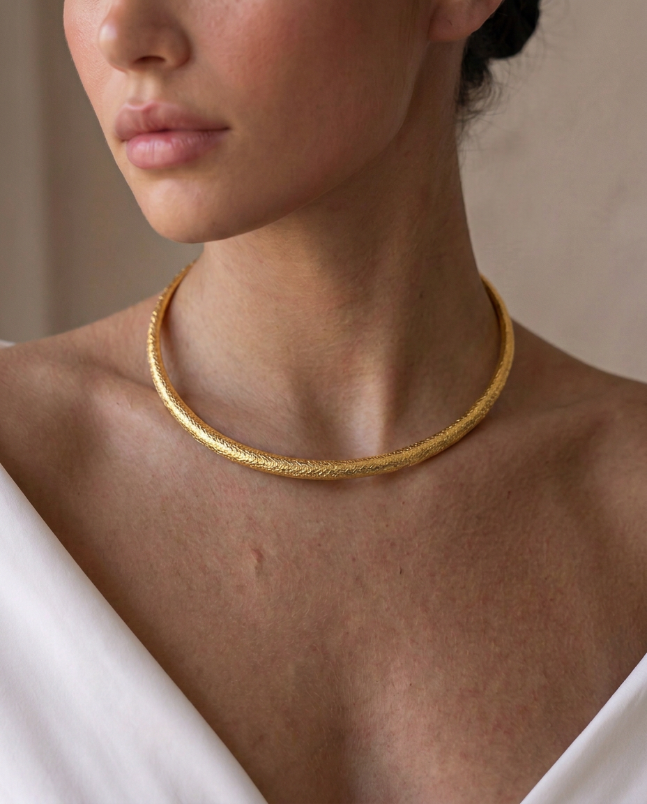 Collar Tiara Bronce