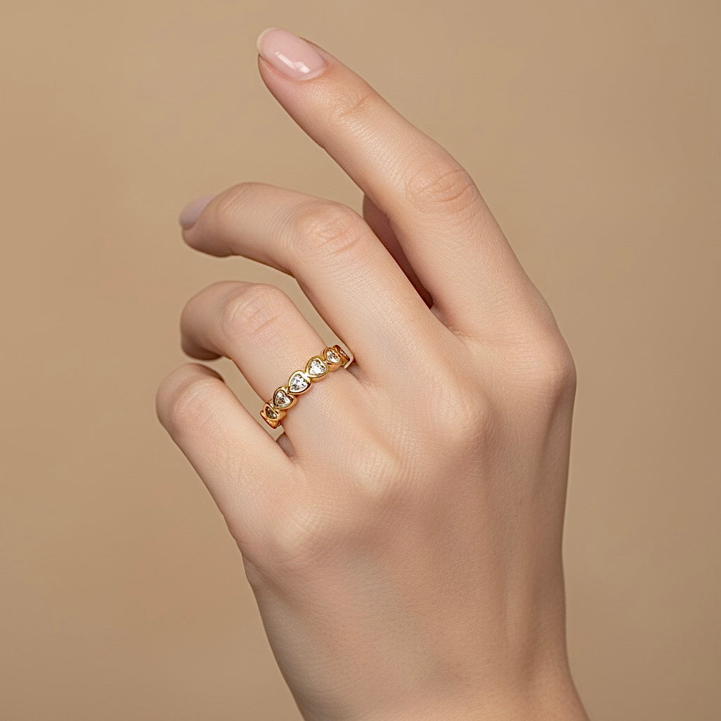 Anillo Corazón Circón