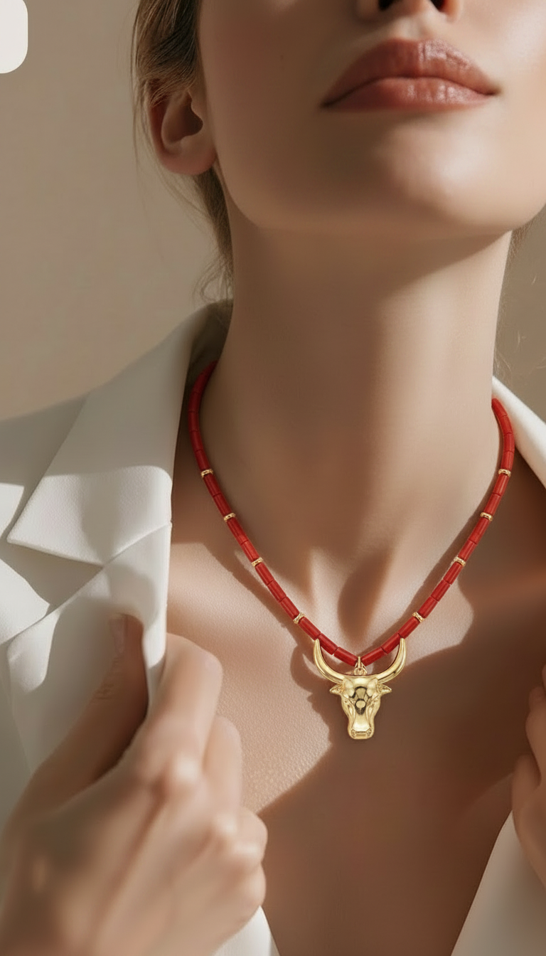 Collar Toro Coral