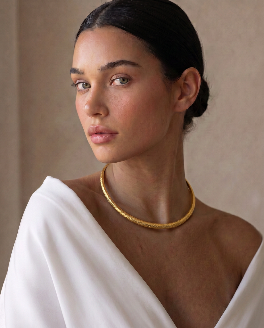 Collar Tiara Bronce