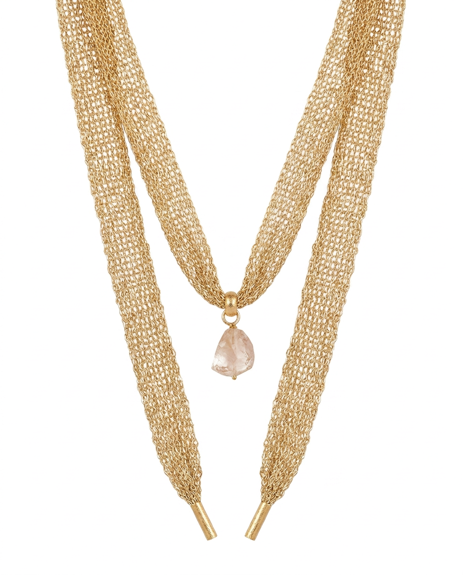 Collar Malla Dorado