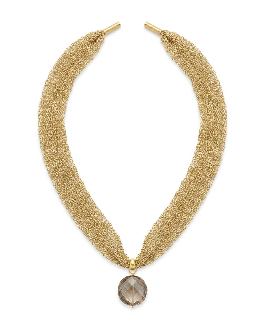 Collar Malla Dorado